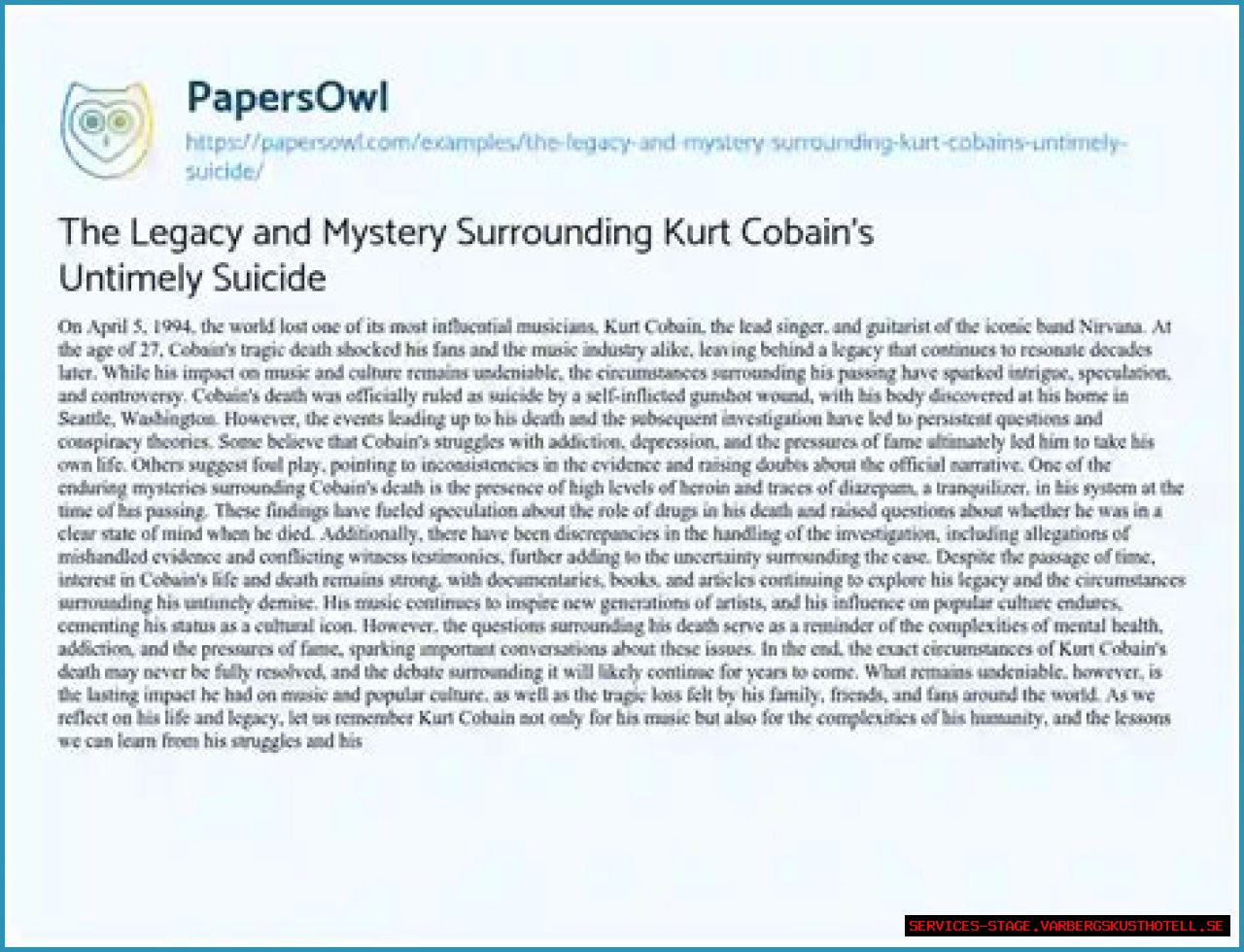 Uncovering The Mysteries Surrounding His Untimely Death